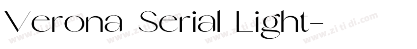 Verona Serial Light字体转换 Verona Serial Light字体转换